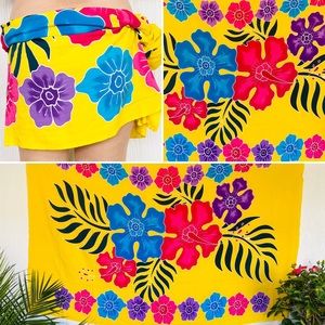 Sarong Pareo Wraparound Beachwear Swimwear